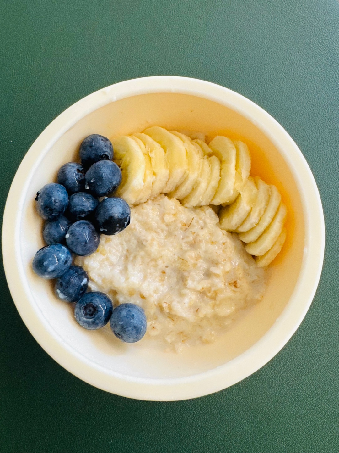 오트밀포리지+바나나+블루베리 식단 사진