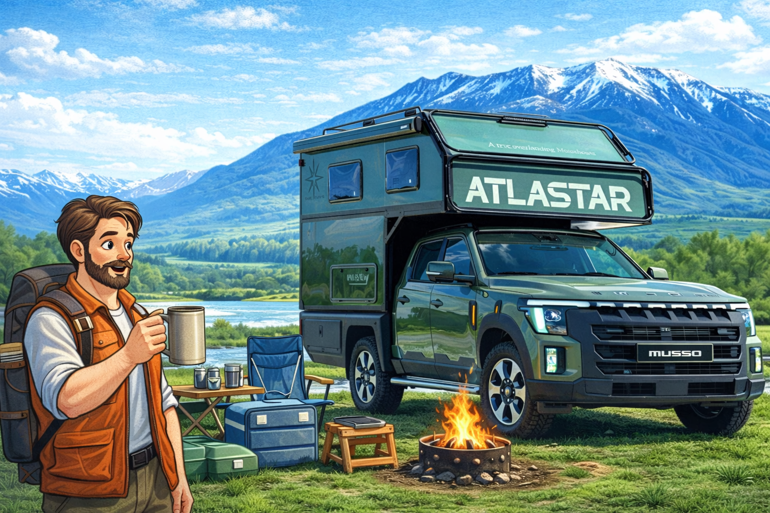 KGM 무쏘 캠핑카 아틀라스타6