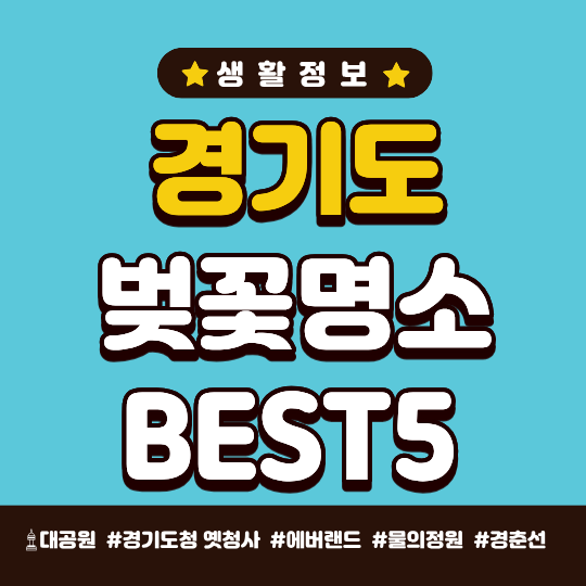 2026년 경기도 벚꽃명소