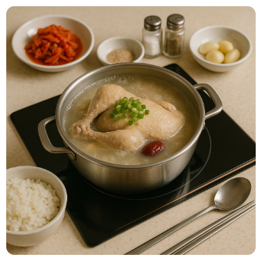 집밥 삼계탕 사진