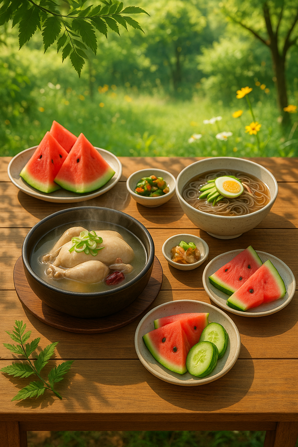 전통 한식 상차림