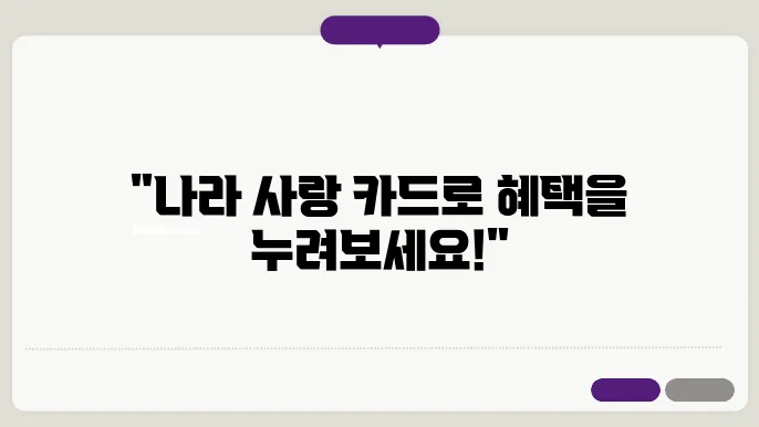 나라 사랑 카드 신청