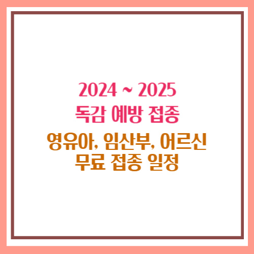 2024 독감접종