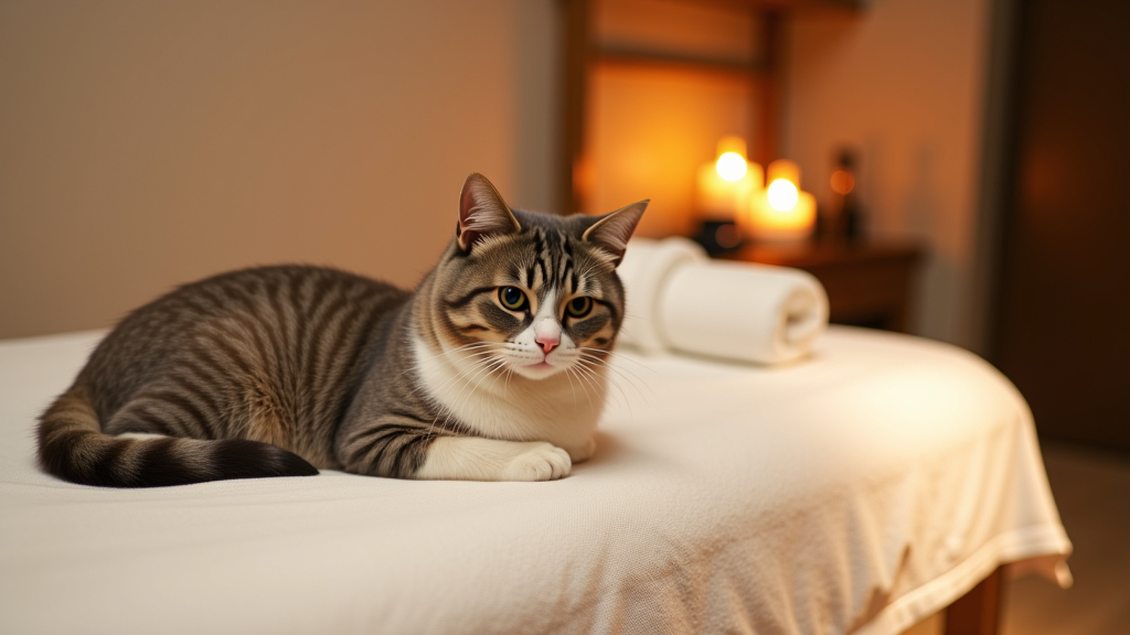 고양이 아로마 마사지