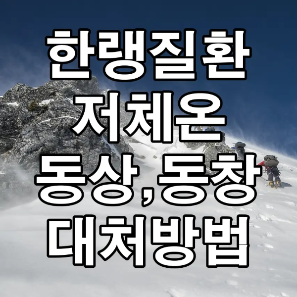 한랭질환-
파란하늘 수북히 쌓인 흰 눈위로 눈가루가 흩날리는 산