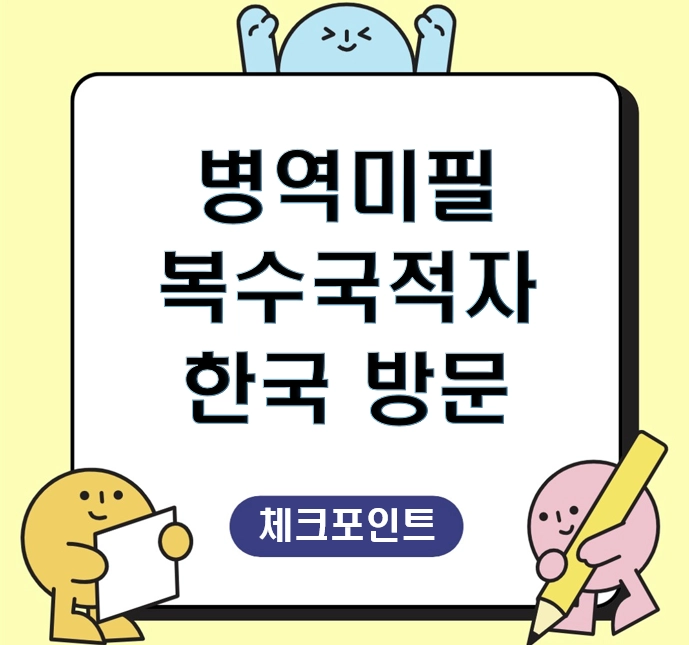 해외 거주 복수국적자가 병역 미필 상태에서 한국방문은 가능한지 정확한 사실관계를 확인