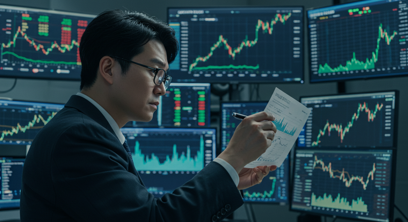 성장주와 저평가주를 비교 분석하는 한국인 주식 투자자