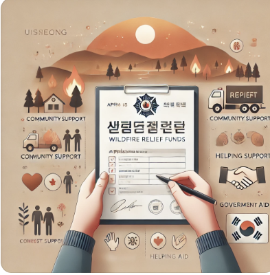 의성 산불 재난 지원금 신청 방법 관련 사진