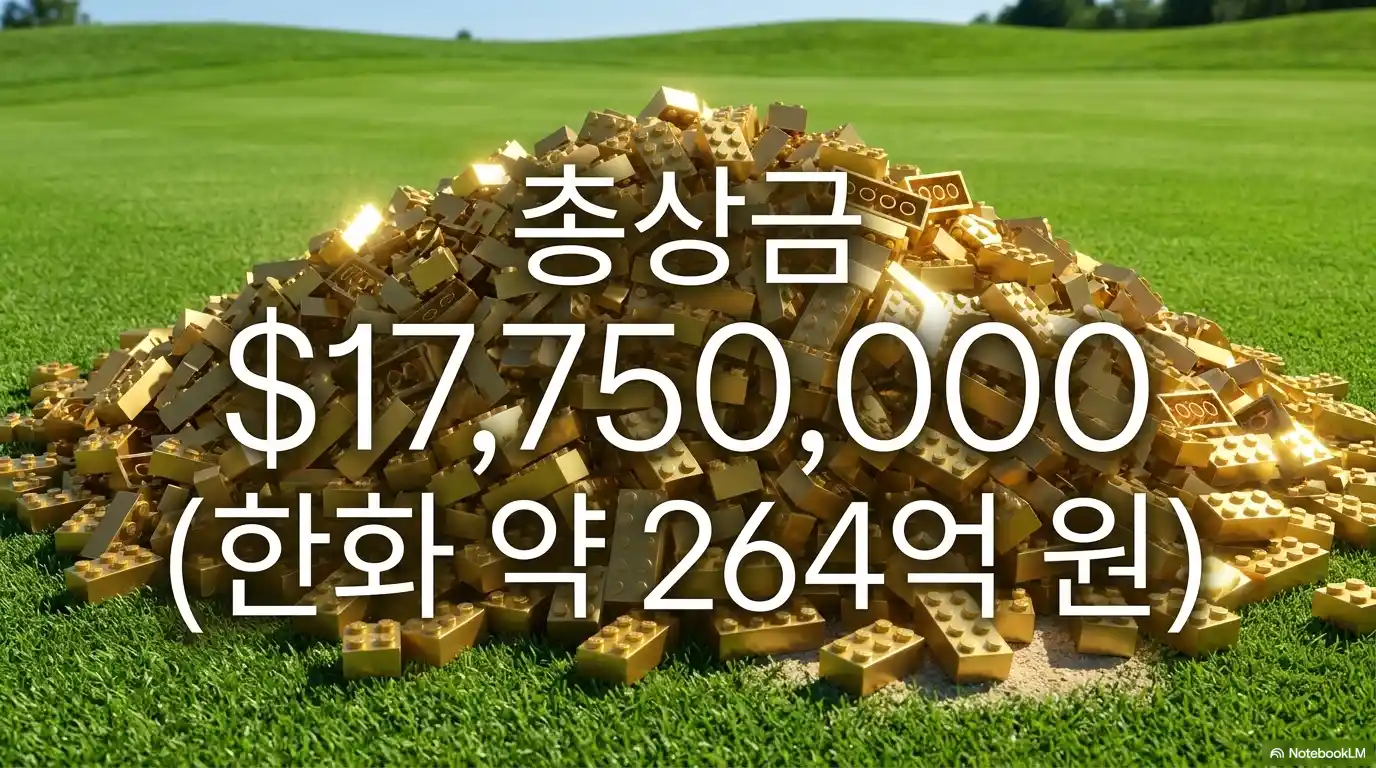 디 오픈 챔피언십 총상금 1775만 달러를 표현한 이미지