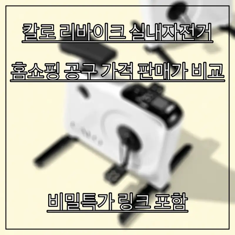 칼로-리바이크-실내자전거-가격을-알아보는-여성의-모습