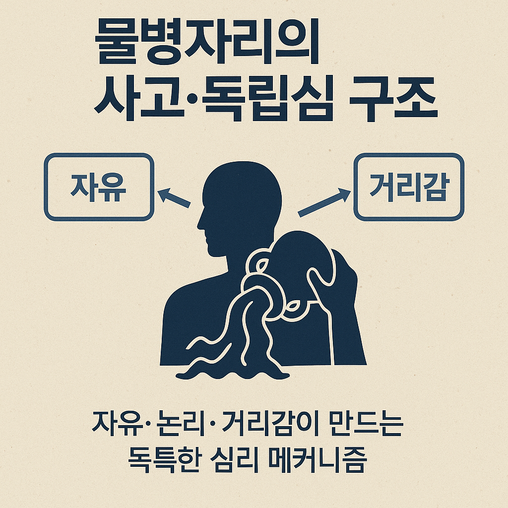 물병자리의 사고&middot;독립심 구조 &mdash; 자유&middot;논리&middot;거리감이 만드는 독특한 심리 메커니즘