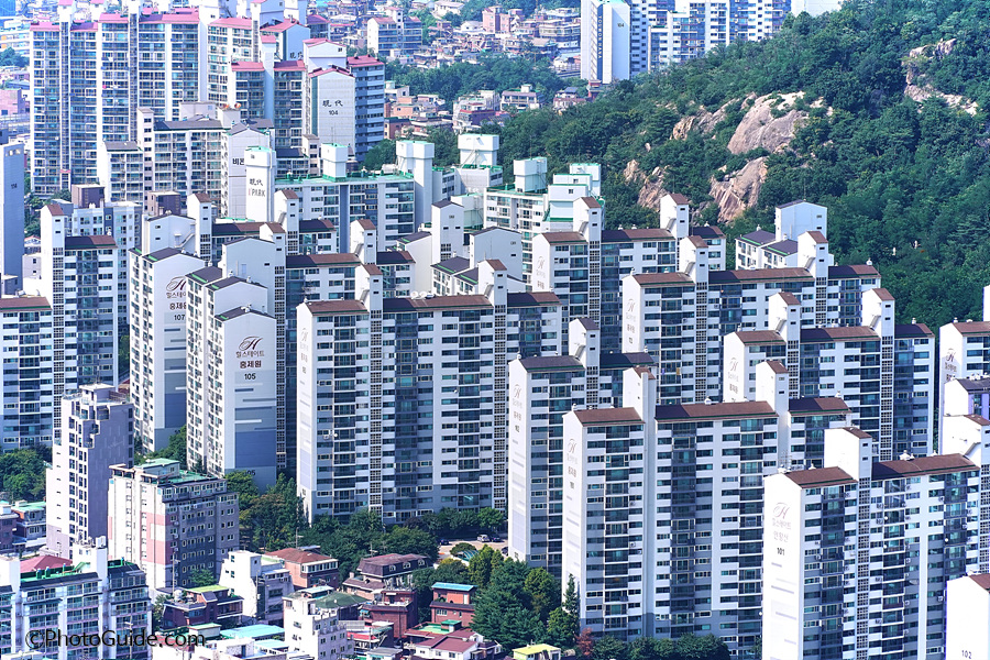 서울시내전경,서울아파트고층빌딩풍경-PhotoGuide.com