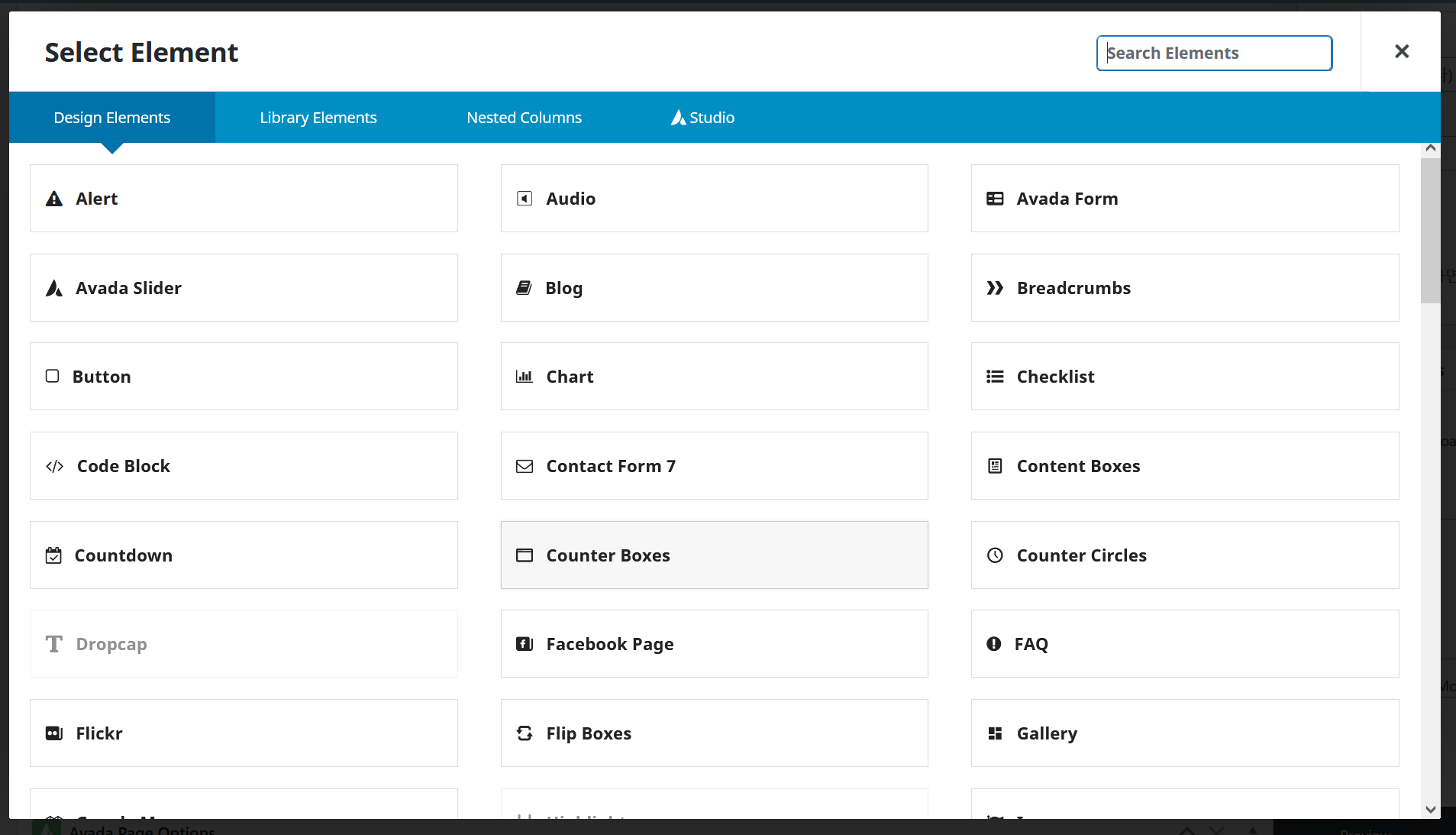 아바다 테마 요소