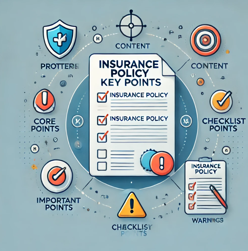보험 약관 핵심 내용, 체크포인트, 주의점 이해하기 관련