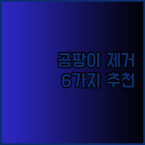 곰팡이 제거제 추천 베스트 6 제품 