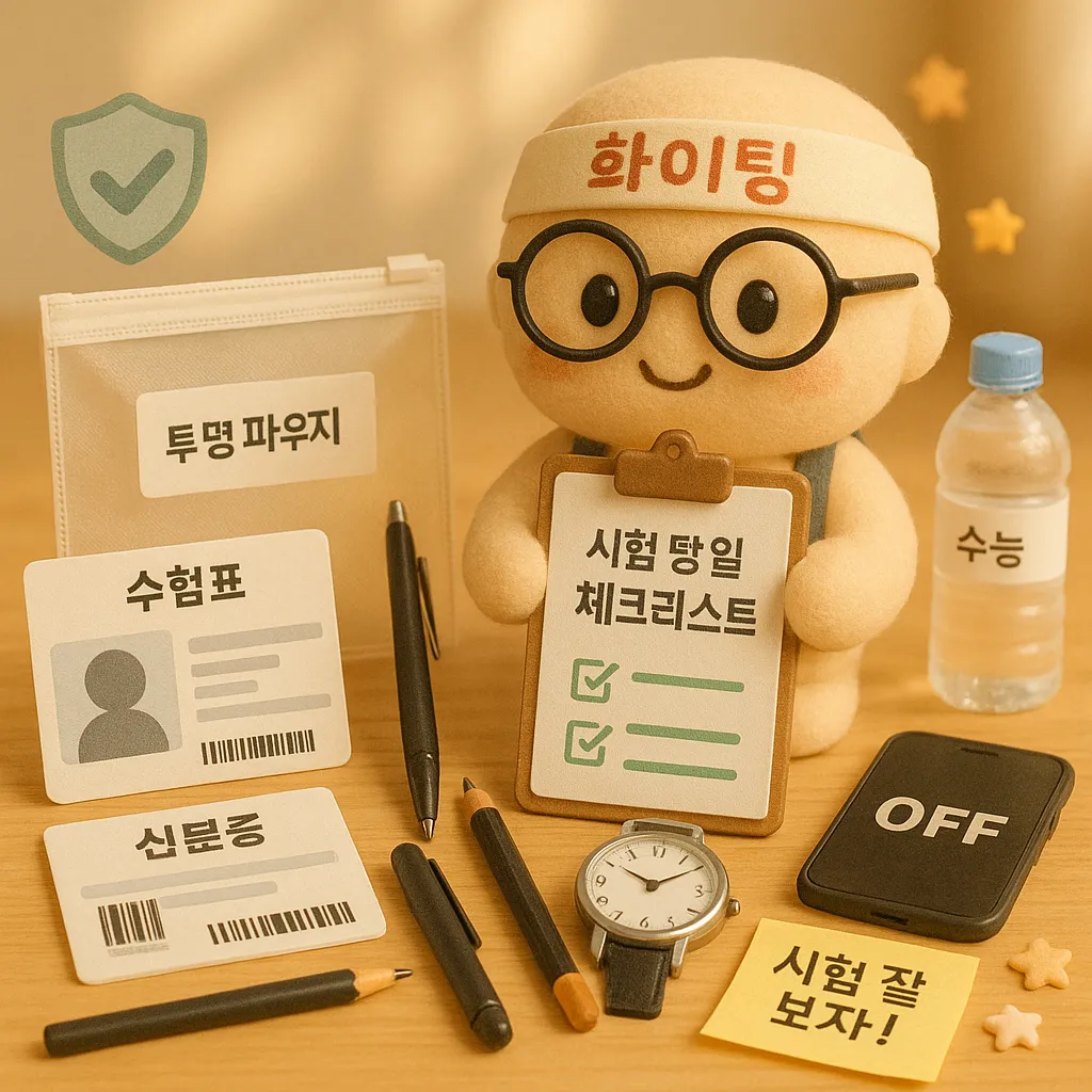 수능 시험 당일 서류 완벽 체크리스트! 누락 시 입실 불가?