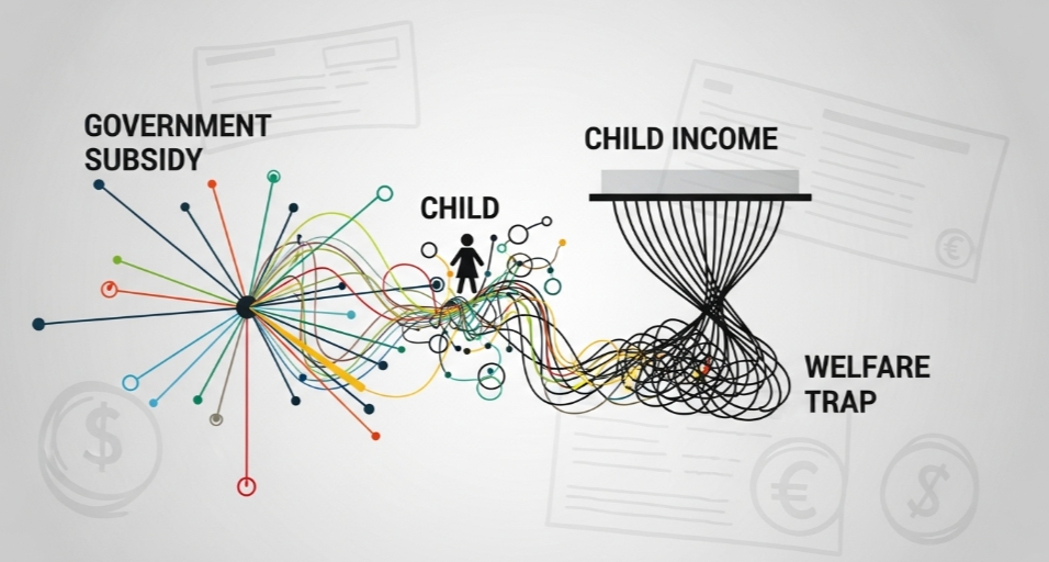 정부 지원금 복지 트랩 자녀 소득 합산
