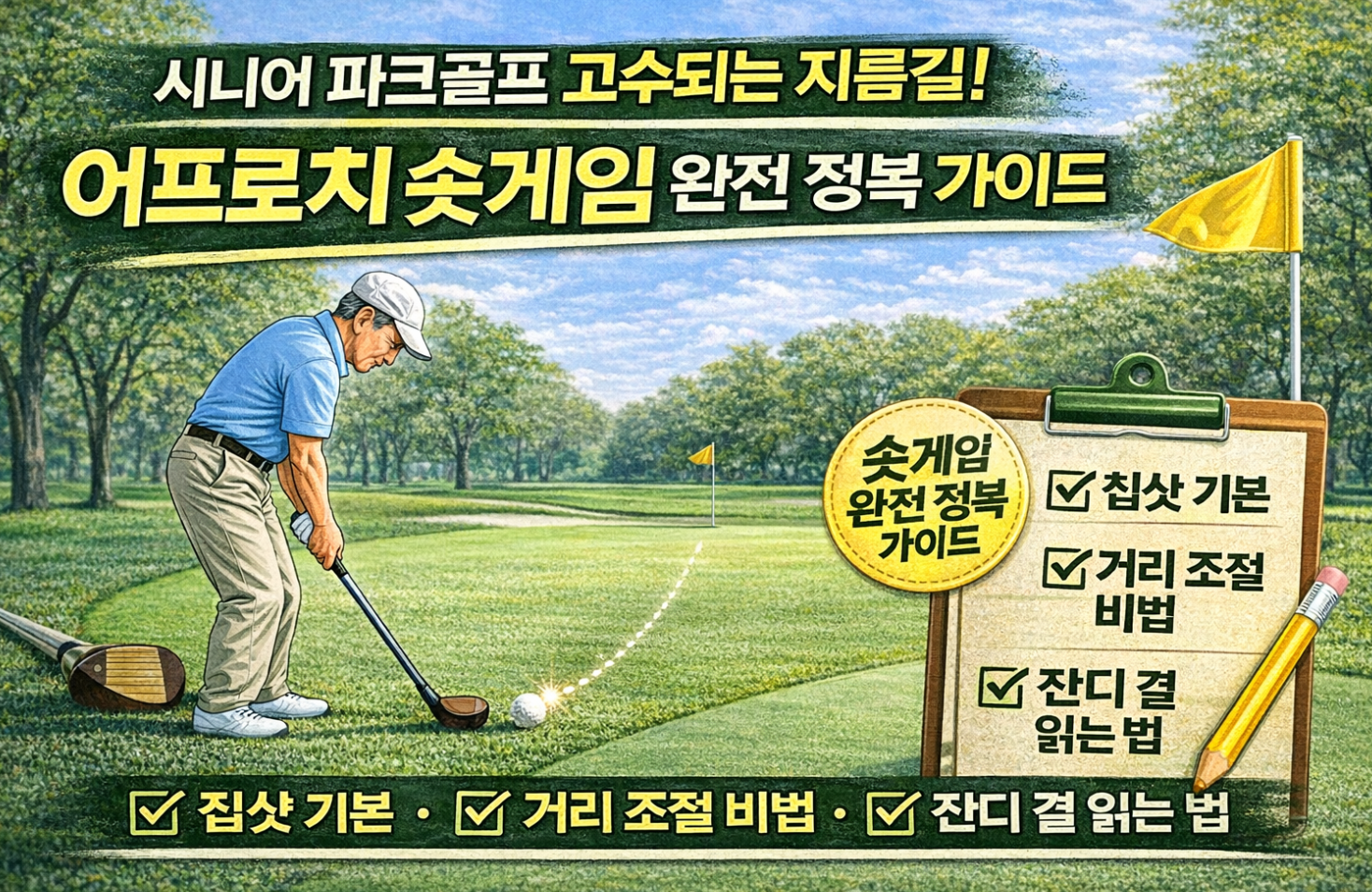 파크골프 고수되는 지름길! 어프로치 숏게임 완전 정복 가이드