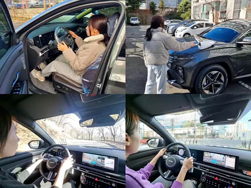 더 뉴 투싼을 다루기 시작한 막내 여동생의 여정을 기대해 주세요.