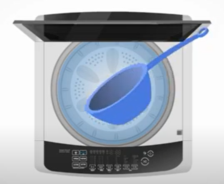 세탁기 내부 물 제거하기