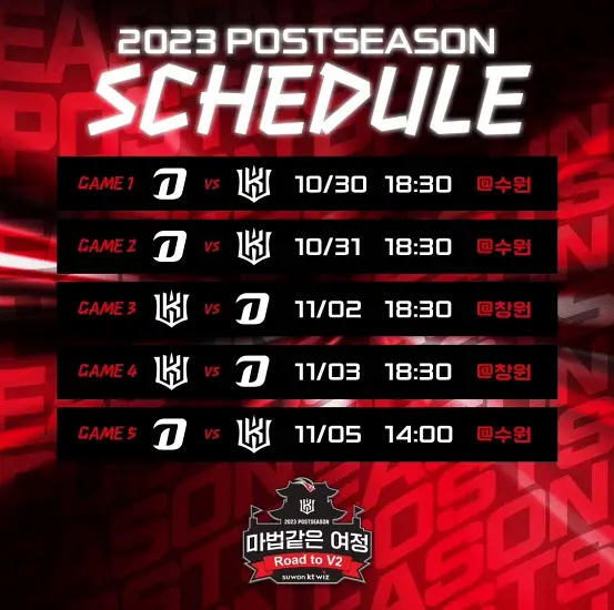 2023 KBO 포스트시즌 플레이오프 일정 및 엔트리, 중계, 티켓 예매