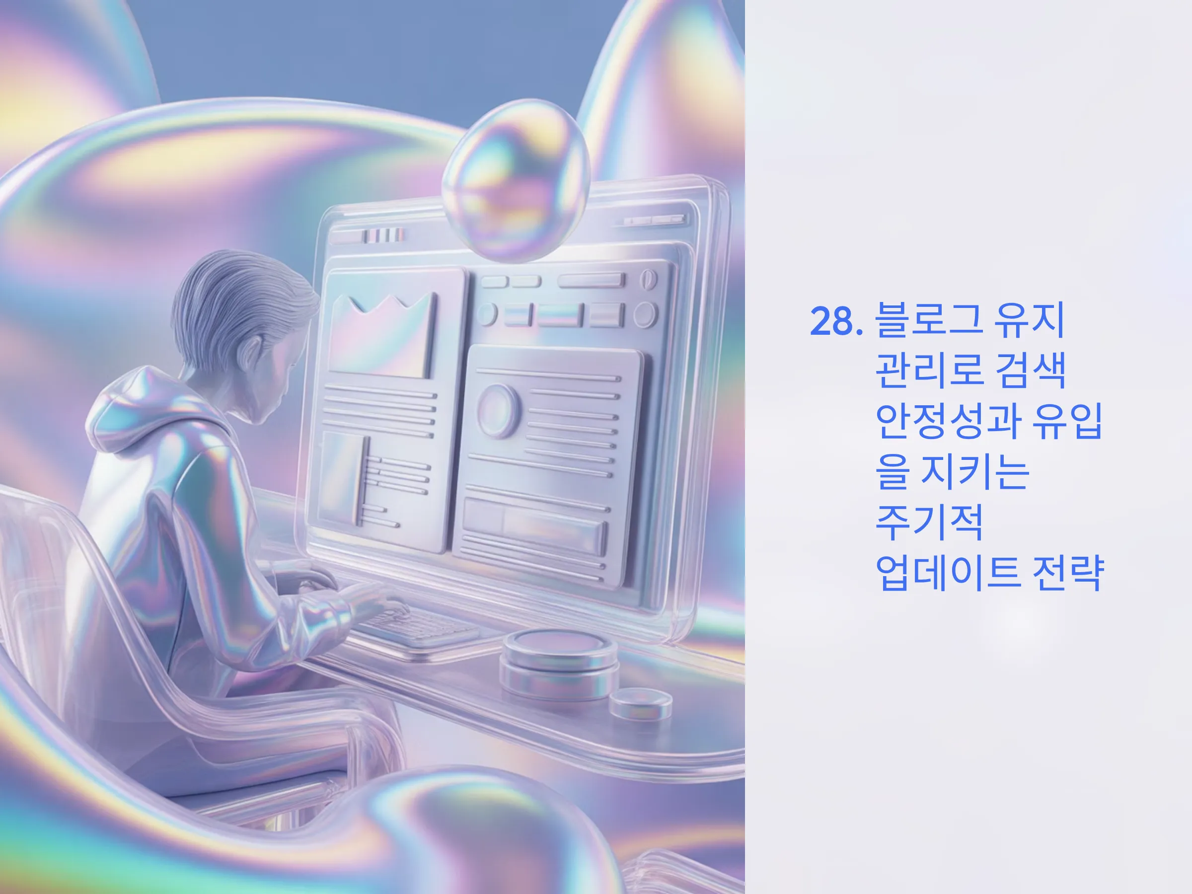 블로그 유지관리로 검색 안정성과 유입을 지키는 주기적 업데이트 전략