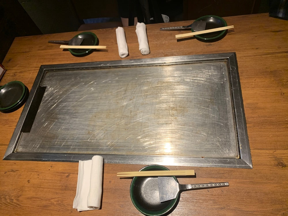 테이블 세팅 및 철판