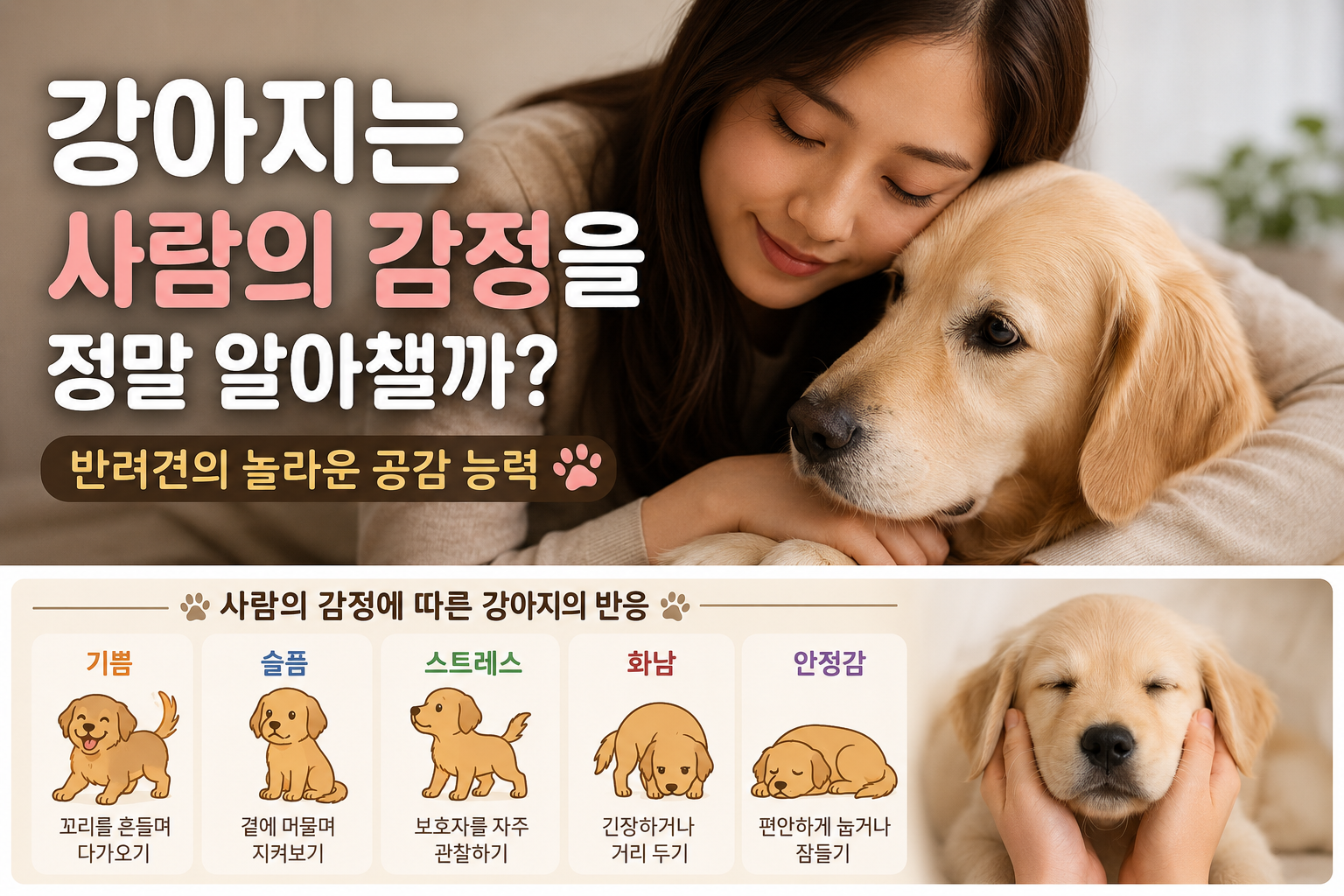 반려견의 놀라운 공감 능력