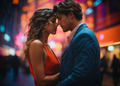 머리를 맞댄 연인