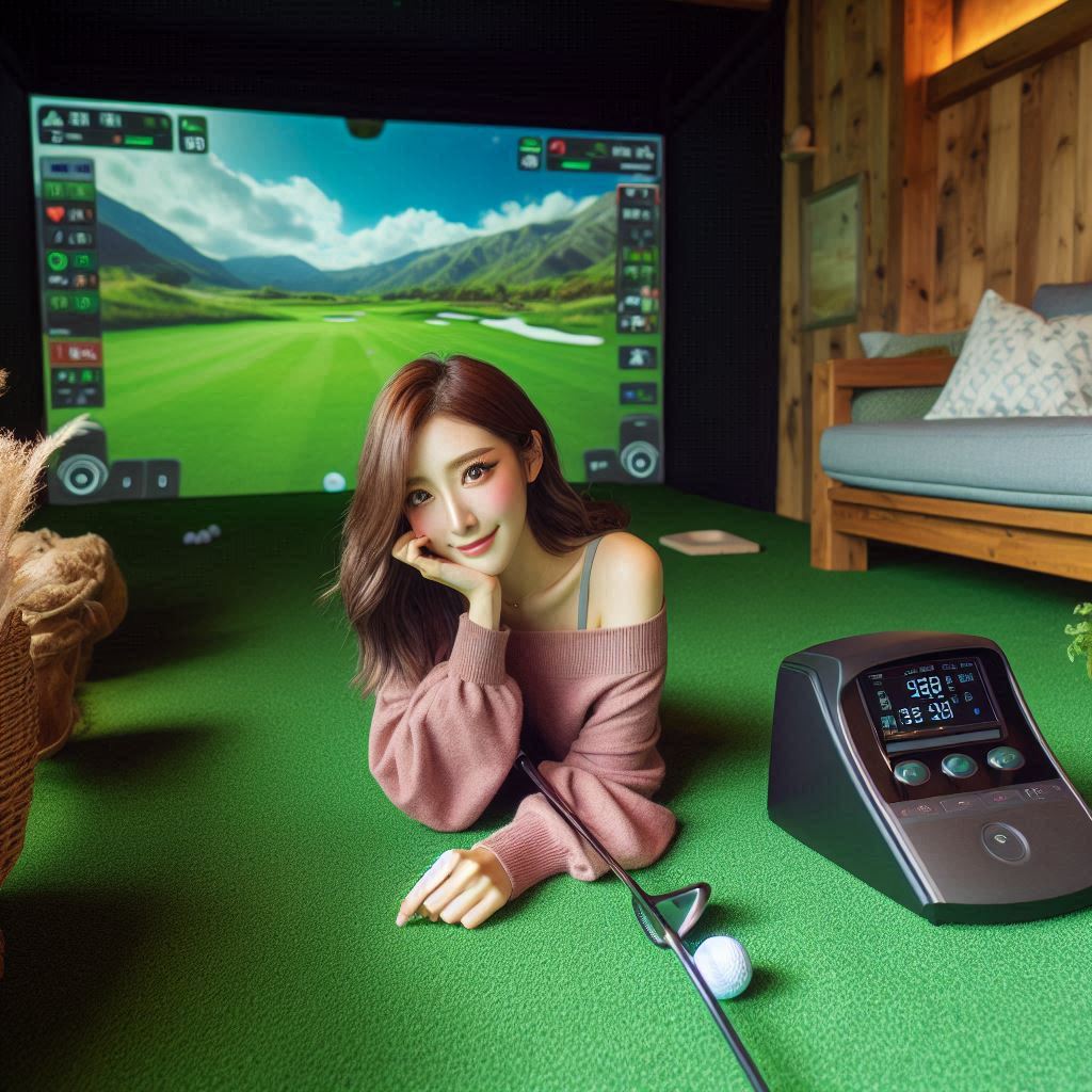 스크린골프장 배경