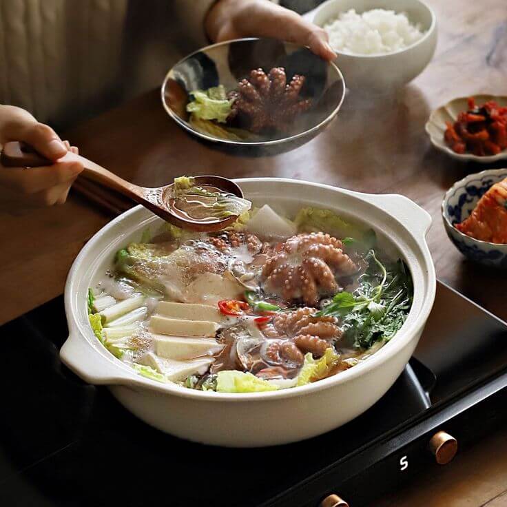 낙지 연포탕 음식 사진
