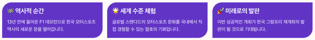 메르세데스 쇼런 한국 개최 의미 포인트 정리