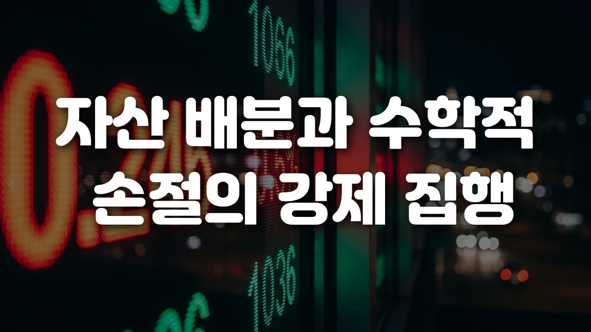 자산 배분과 수학적 손절의 강제 집행