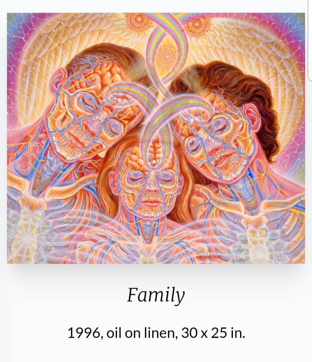 Alex Grey (1953~ ) 작품 &amp;#39;Family&amp;#39;