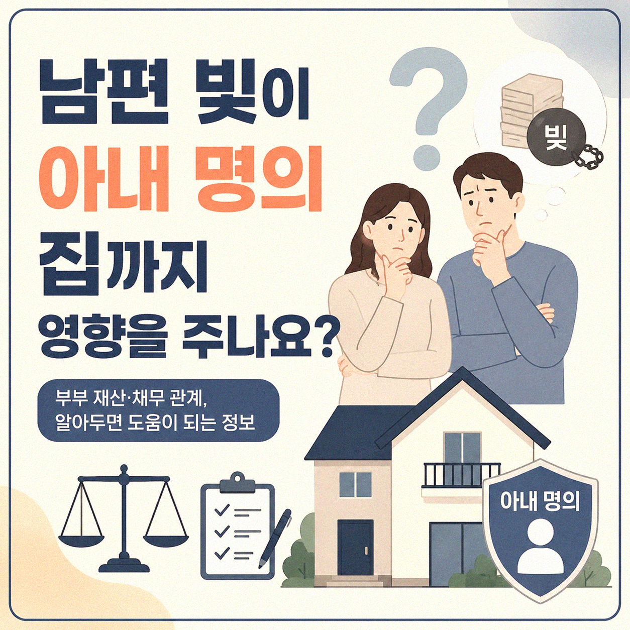 남편 빚 때문에 와이프 명의 아파트가 문제될까