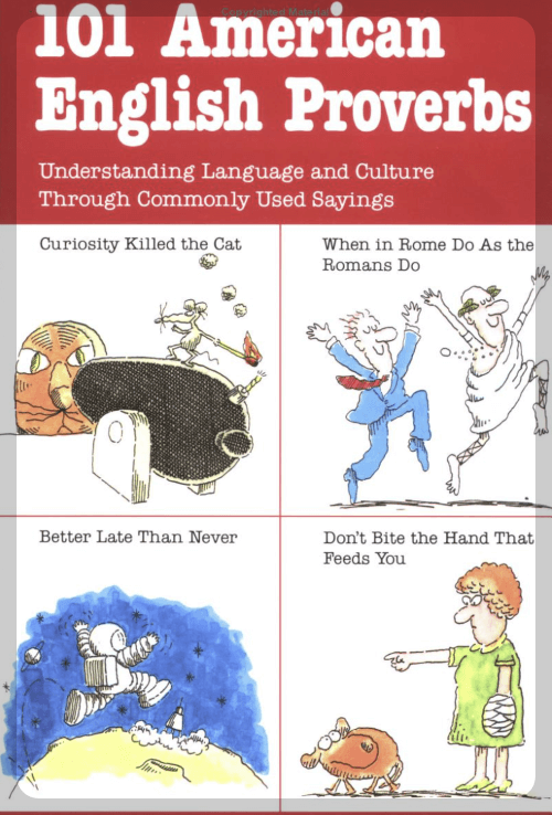 101-American-English-Proverbs-속담과-삽화가-그려진-책표지