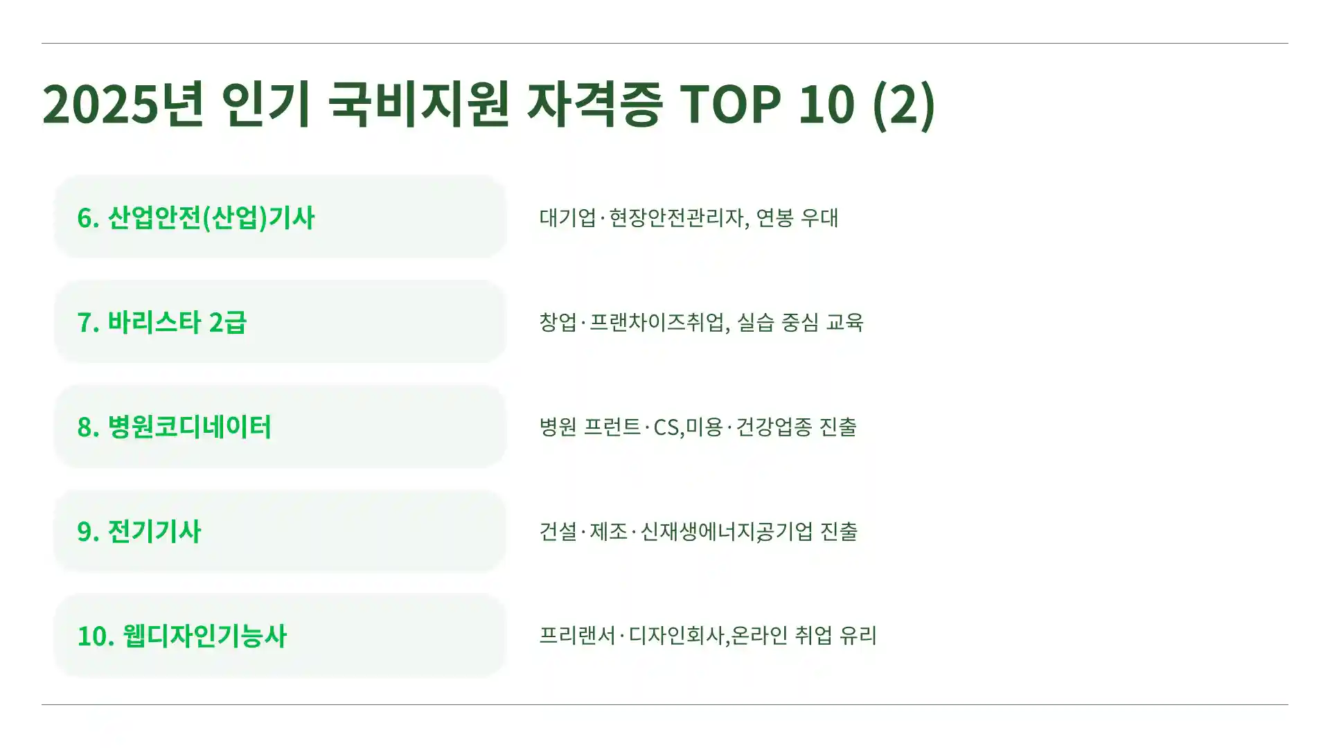 국비지원 자격증 종류
