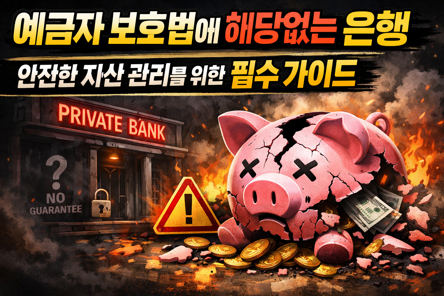 예금자 보호법에 해당없는 은행