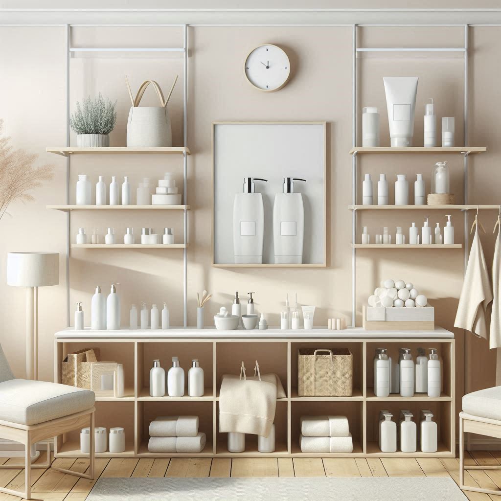 피부,체형관리 샵 배경