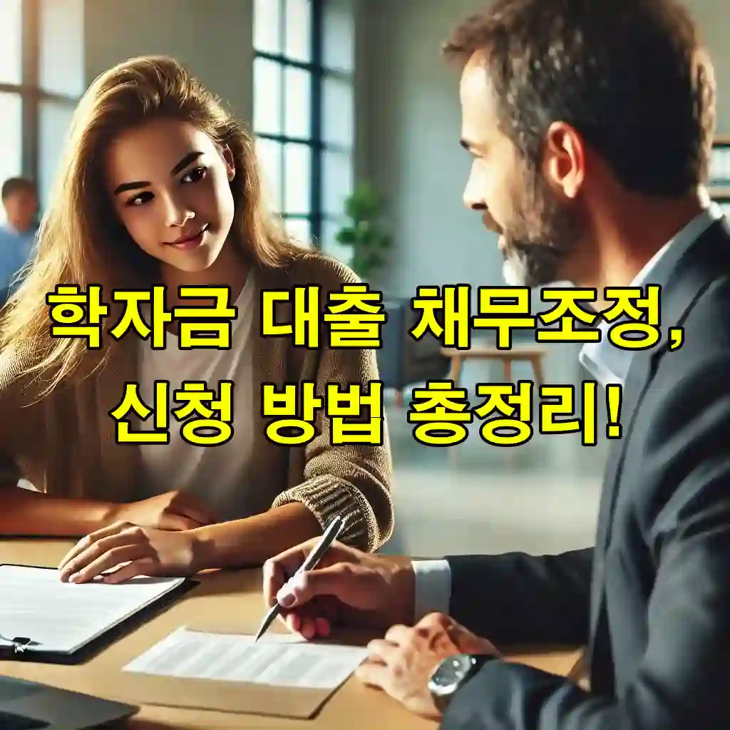 학자금 대출 채무조정, 신청 방법 총정리!