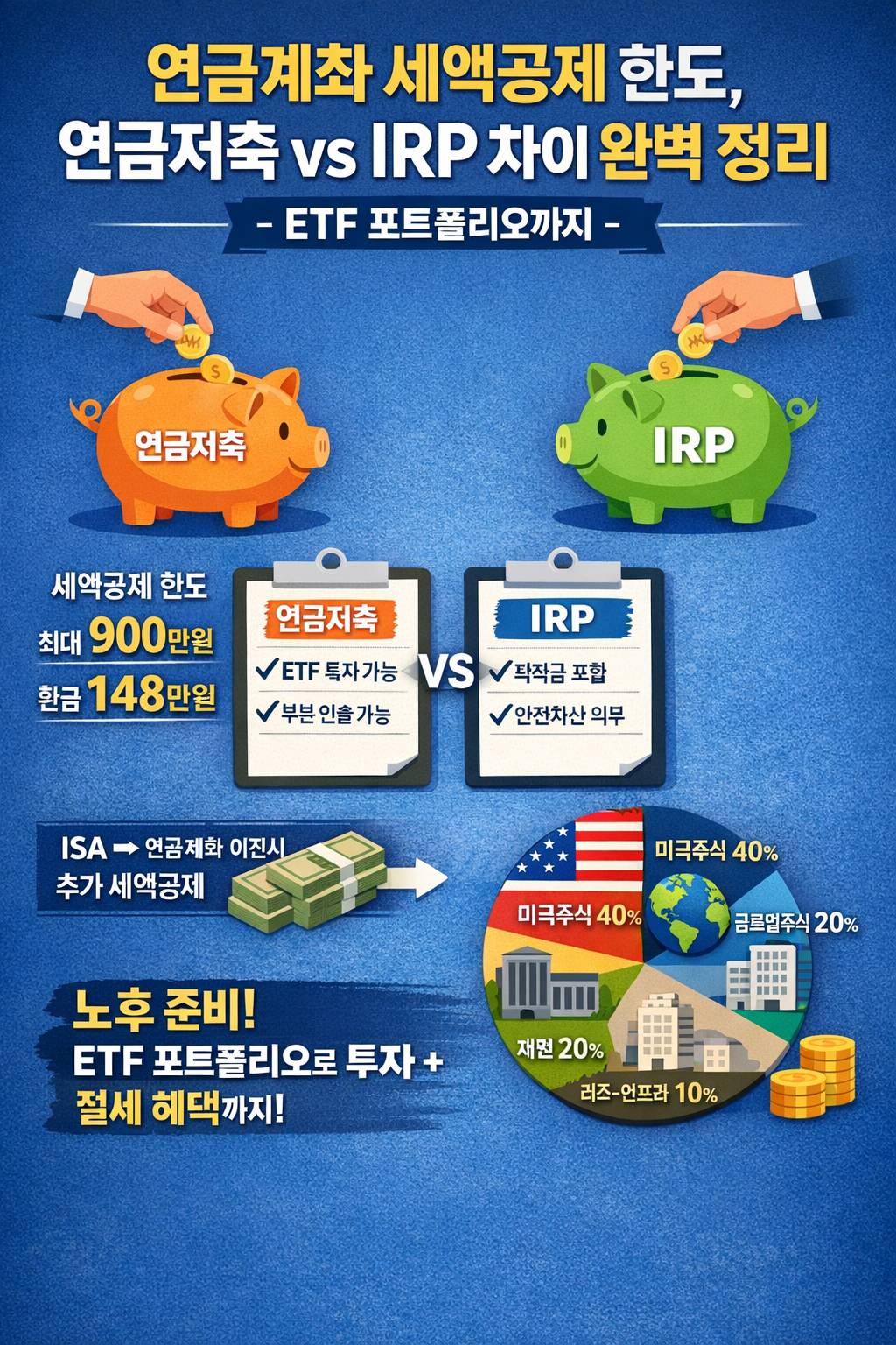 연금계좌 IRP 비교 설명 이미지
