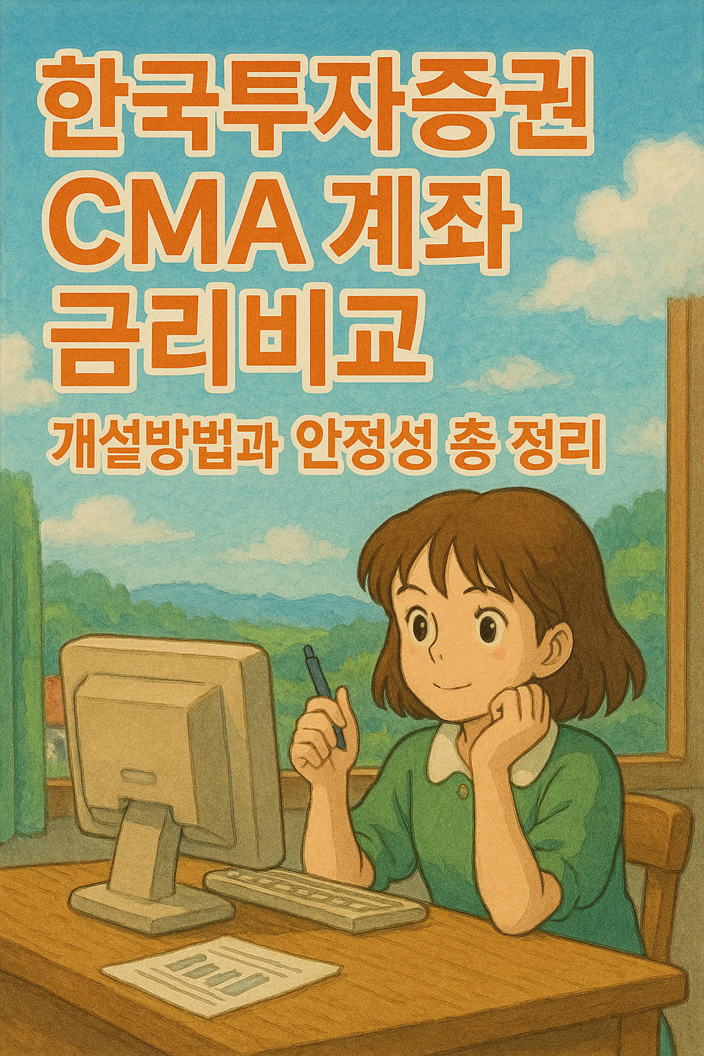 한국투자증권 CMA 계좌 금리비교, 개설방법과 안정성 총 정리