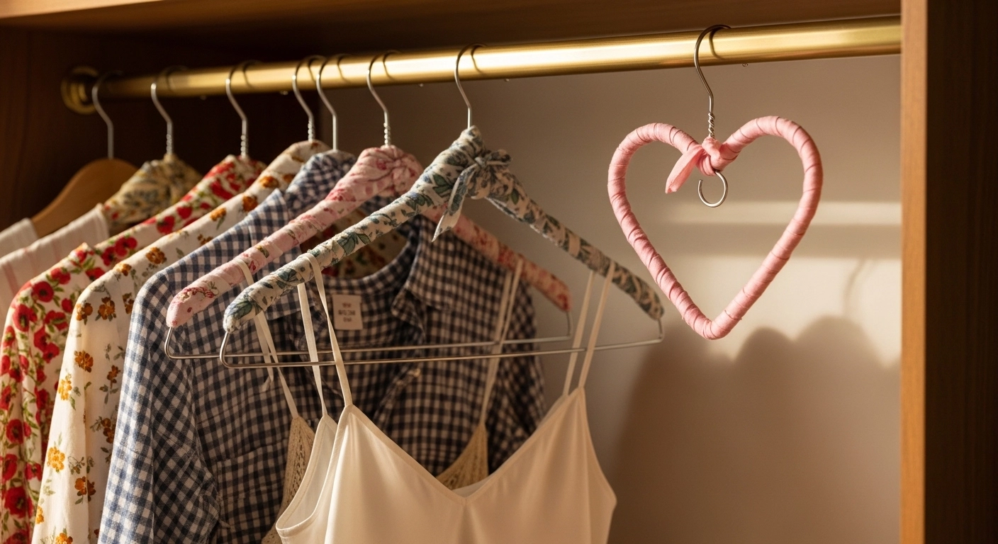 세탁소 옷걸이의 환골탈태! 자투리 천 감아서 만드는 '논슬립 패브릭 옷걸이 &amp; 감성 인테리어 소품