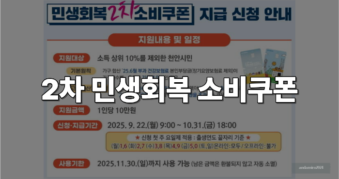 2차 민생회복소비쿠폰 이미지