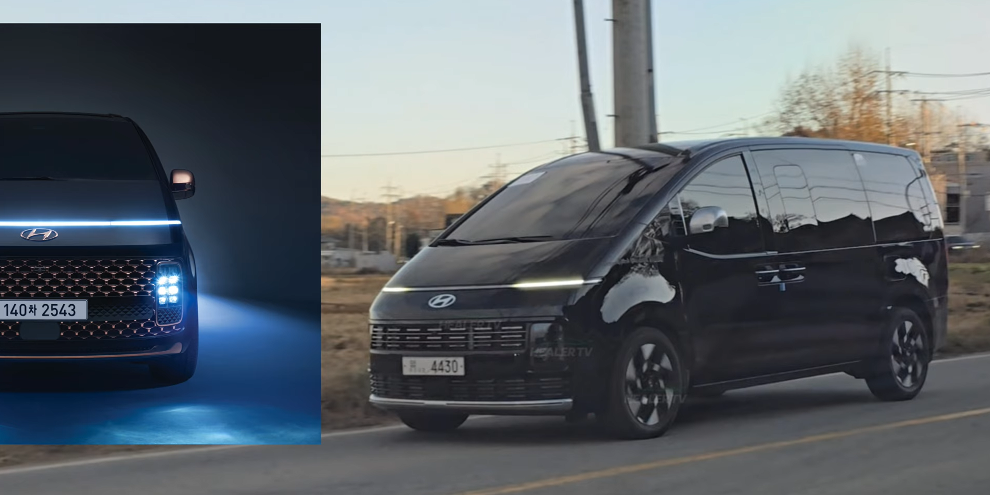 현대자동차 스타리아 페이스리프트 테스트카 (출처 : 힐러TV)