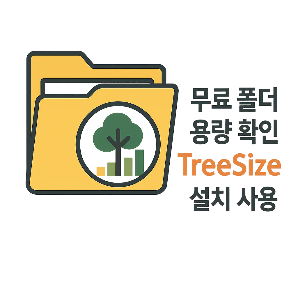 무료 PC 폴더 용량 확인 TreeSize 설치 사용 방법