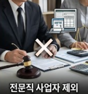 전문직 사업자 제외