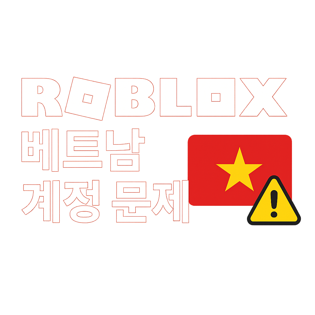 로블록스 베트남 계정 구매 제한 문제