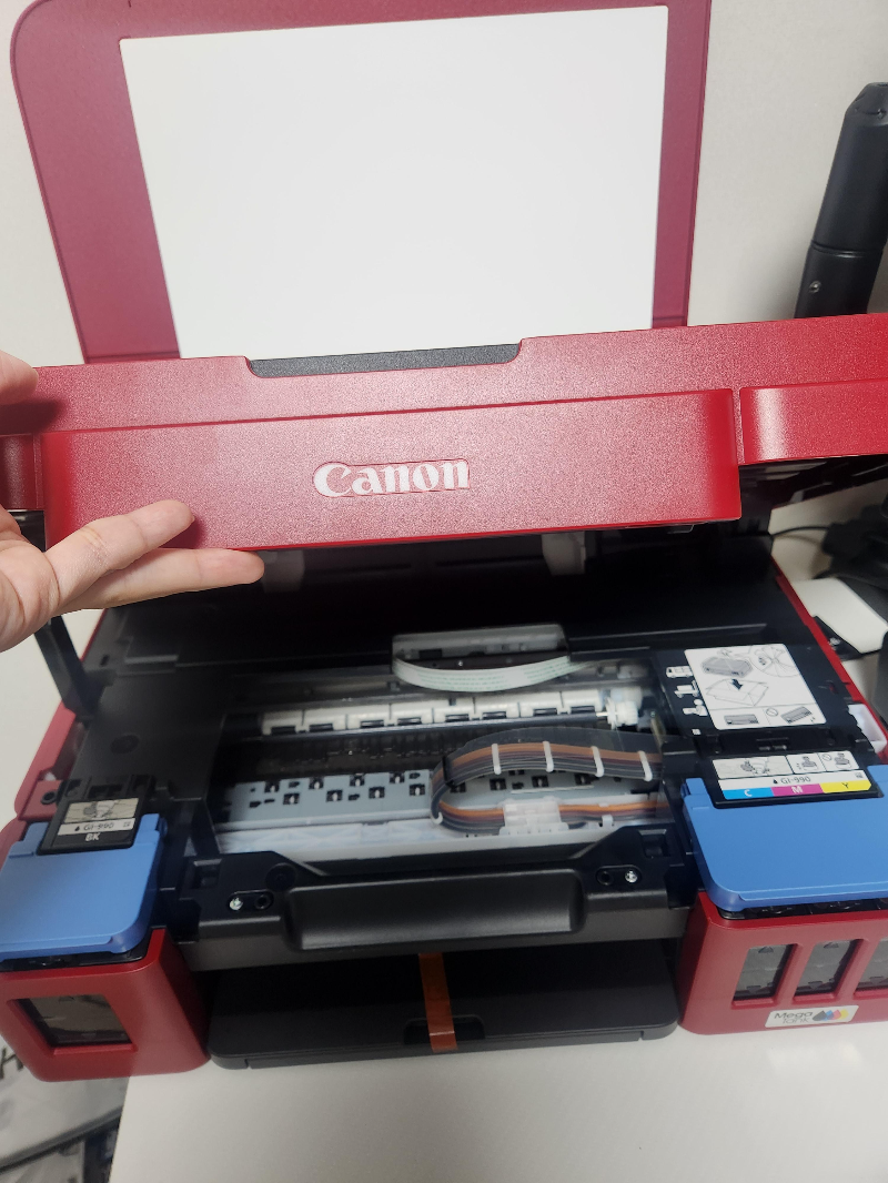 캐논 무한 무선 복합기 g3910 RED