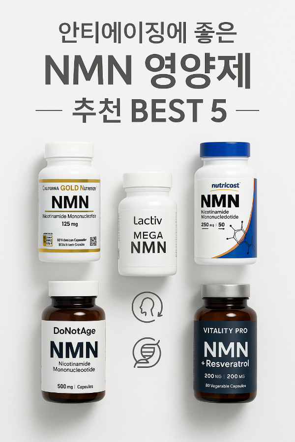 안티에이징에 좋은 NMN 영양제 추천 BEST 5